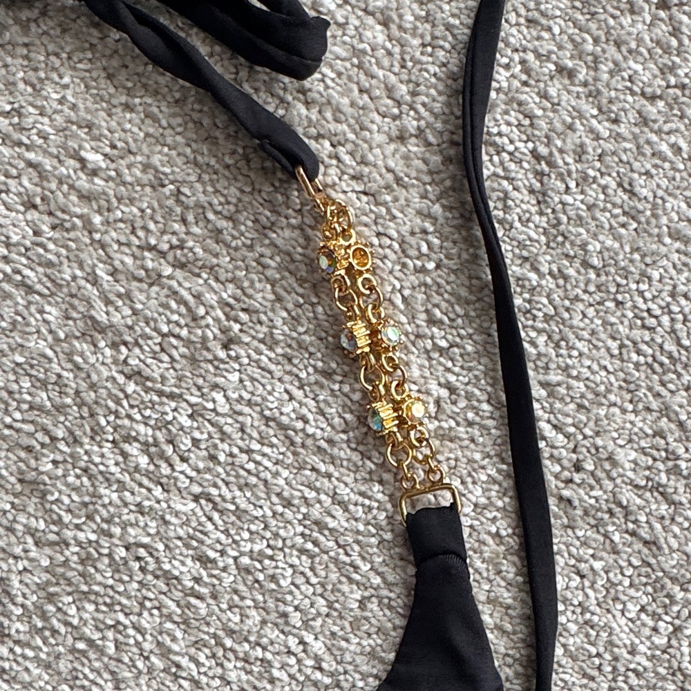 Beach Bunny Black Bikini with Gold Details - Picture 6 of 9